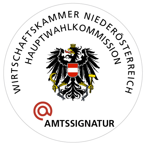 Logo Amtssignatur Wirtschaftskammer Niederösterreich